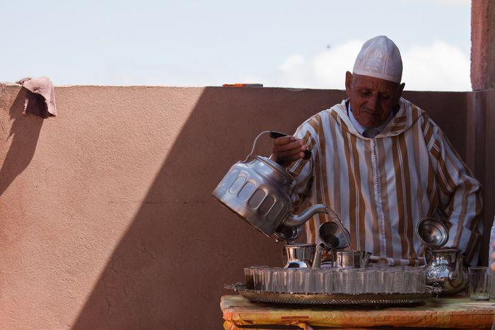 Berber making tea