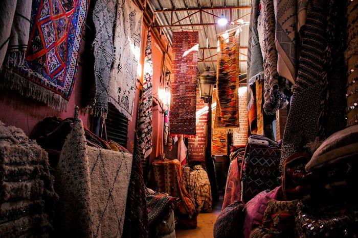 Carpets market Morocco